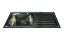 Sink Stainless Steel Inset Right Hand Drainer 200mm Tap Cntr