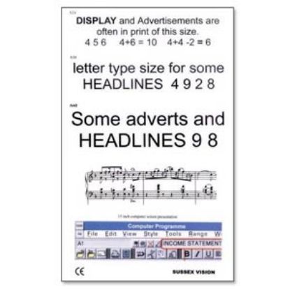 Eye Test Chart Reading Type Modern No 301