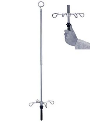 Iv Pole Ceiling Mounted For Room 3.5M Adj Range 123-202cm