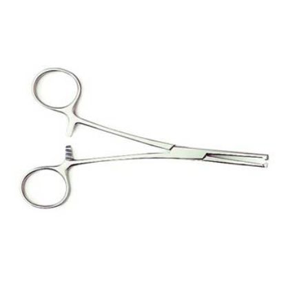 Forceps Artery Kocher Curved 1:2 Teeth 13cm (Reusable Autoclavable Stainless Steel) x 1