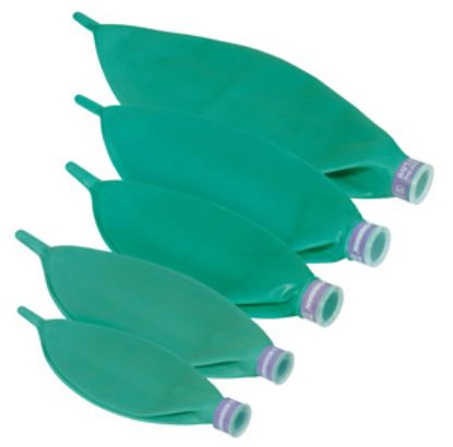 Bag Reservoir Rebreathing 1Ltr 15F Neck Green Latex Free X10