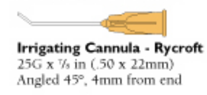 Cannula Anterior Chamber 25g x 10 (Rycroft)