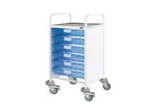 Trolley Clinical Vista 50 (Sunflower) 6 Single Blue Trays