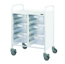 Trolley Clinical Vista 60 (Sunflower) 6 Double Clear Trays