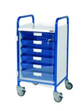 Trolley Vista 50 Colour Concept (Sunflower) 6 Single Blue Trays