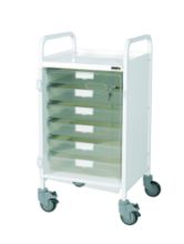 Trolley Vista 50 Colour Concept (Sunflower) 6 Single White Trays