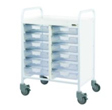 Trolley Clinical Vista 60 (Sunflower) 12 Single Clear Trays