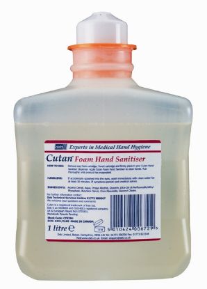 Hand Sanitiser Foam (Deb Cutan) 1 Ltr x 6