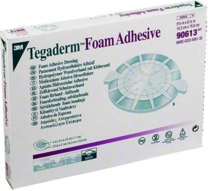 Tegaderm Foam Adhesive Dressing Oval 14cm x 15cm x 5