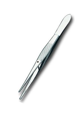 Forceps Dissecting Iris Plain Reusable 4.5" x 1