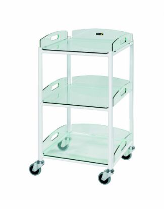 Trolley Dressing (Sunflower) Small (86cm x 46cm x 52cm) 3 Safety Glass Trays