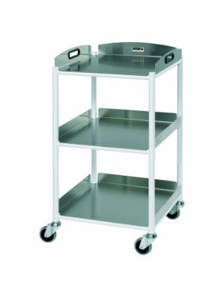 Trolley Dressing (Sunflower) Small (86cm x 46cm x 52cm) 3 Stainless Steel Trays