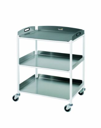 Trolley Dressing (Sunflower) Medium (86cm x 66cm x 52cm) 3 Stainless Steel Trays