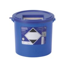 Sharps Bin+Lid 22Ltr Blue (Pharmi)