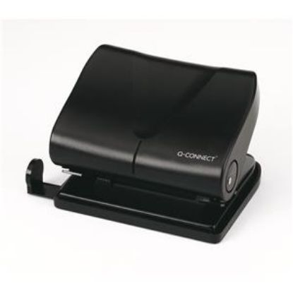 Hole Punch (Q-Connect) Medium Duty Black x 1