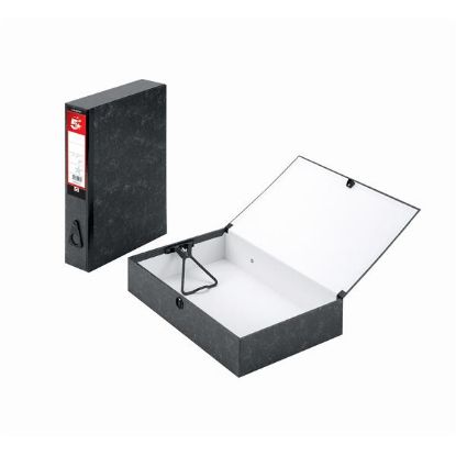 File Box (Q-Connect) Foolscap Cloud Grey x 10