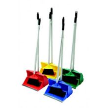 Dust Pan & Brush Set (Long Handle) Blue (Colour Coded)