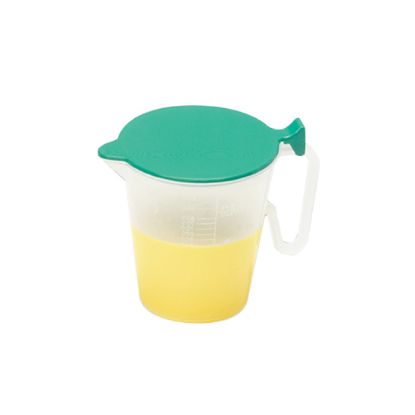 Jug Measuring Plastic (Clear) With Lid (Reusable Autoclavable) 1 Ltr (1000mls) x 1