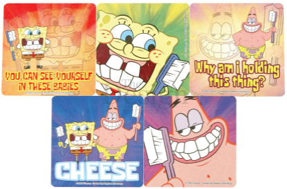 Stickers Motivator (Sherman) Spongebob Square Pants x 100