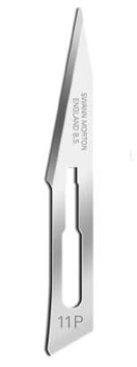 Scalpel Blades No. 11P Retractable Sterile Disposable x 25