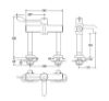 Mixer Taps Sequential Thermostatic Deck Mounted