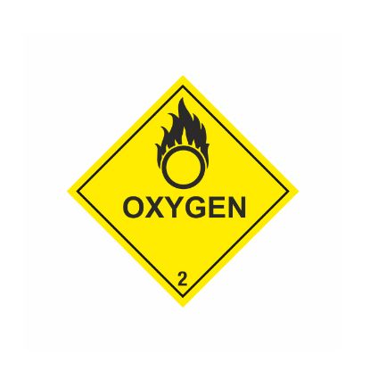 Sign - Oxygen Portrait A4 Laminated