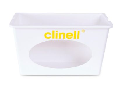 Dispenser For Clinell Detergent Wipes (Wall Mounted) White (With Yellow) x 1