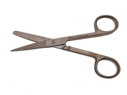 Scissors Nurses 5" With Clip Straight S/B x 1