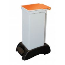 Sack Holder 23Ltr Plastic Base Metal Body/Lid Orange Lid