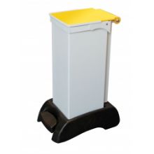 Sack Holder 23Ltr Plastic Base Metal Body/Lid Yellow Lid