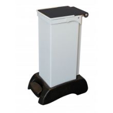 Sack Holder 23Ltr Plastic Base/Lid Metal Body Black Lid