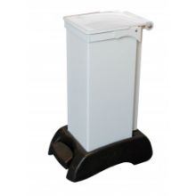 Sack Holder 23Ltr Plastic Base/Lid Metal Body White Lid