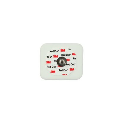 Ecg Electrodes Red Dot P/Stud Foam Back With Gel x 50