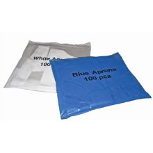 Apron Disposable 11 Micron 69cm x 107cm White Flatpack x 100