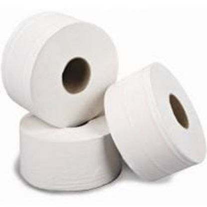 Toilet Roll Mini Jumbo 2 Ply White x 12 (62mm Core 200 Mtr)