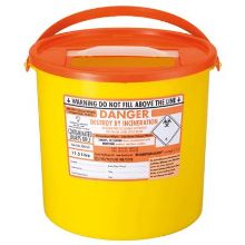 Sharps Bin+Lid 11.5Ltr Eco Orange