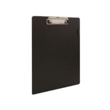 Clipboard (Q-Connect) Pvc A4/Foolscap Black x 1