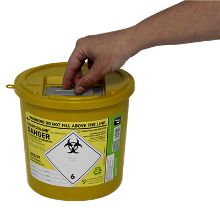 Sharps Bin +Lid 2.5Ltr Eco Yellow