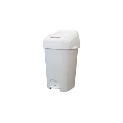 Bin Nappy Pedal Bin 60 Litre White