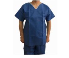 Scrub Suit Top/Bottom Medium Disposable x 1 (Single)