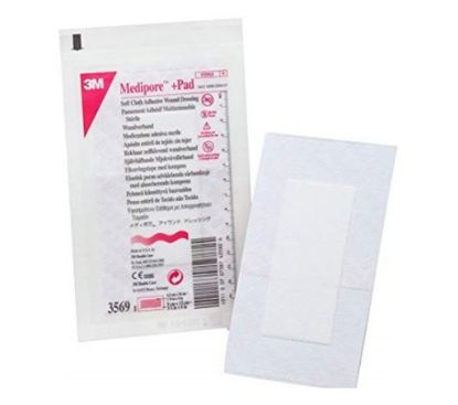 Medipore & Pad Adhesive Dressing (Sterile) 10cm x 20cm x 25