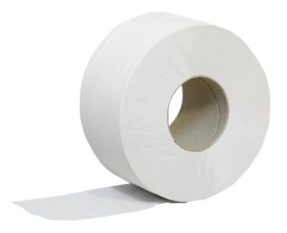 Toilet Roll Mini Jumbo 2 Ply White x 12 (76mm Core 150 Mtr)