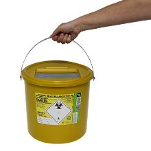 Sharps Bin+Lid 11.5Ltr Yellow Eco