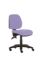 Solitaire Mid-Back Consultation Chair No Arms And Black Base - Intervene Upholstery - Various Colours Available