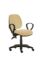 Solitaire Mid-Back Consultation Chair With Arms And Black Base - Intervene Upholstery - Various Colours Available