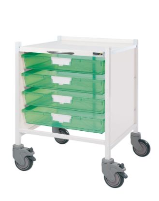 Vista 15 Under Couch Trolley - 4 Single Trays (Sunflower)