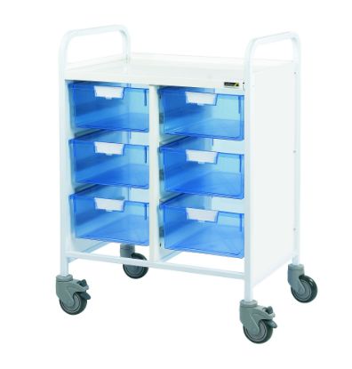 Sunflower Vista 60 Clinical Trolley, 6 Double Trays