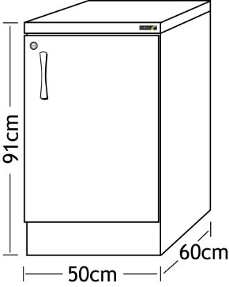 Sunflower Cabinet Base Units 50cm - Various Colours And Finishes Available