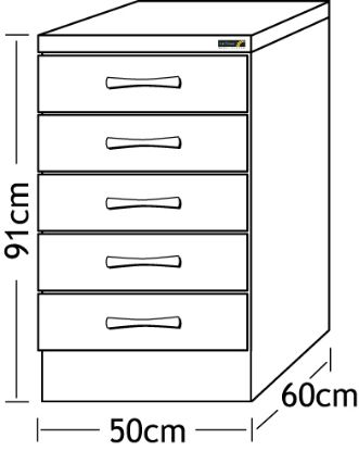 Sunflower Cabinet Drawer Pack 50cm - Various Colours And Finishes Available