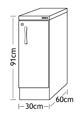 Sunflower Cabinet Base Units 30cm - Various Colours And Finishes Available